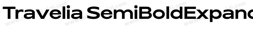 Travelia SemiBoldExpanded字体转换